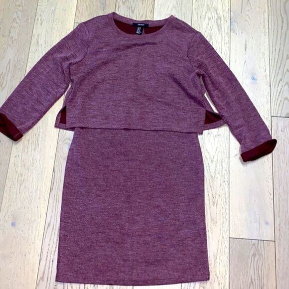 Open Back Mini Dress‎ Burgundy - Picture 5 of 5